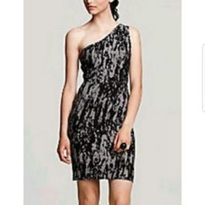 BCBG MaxAzria black/gray form fitting dress - Sz L